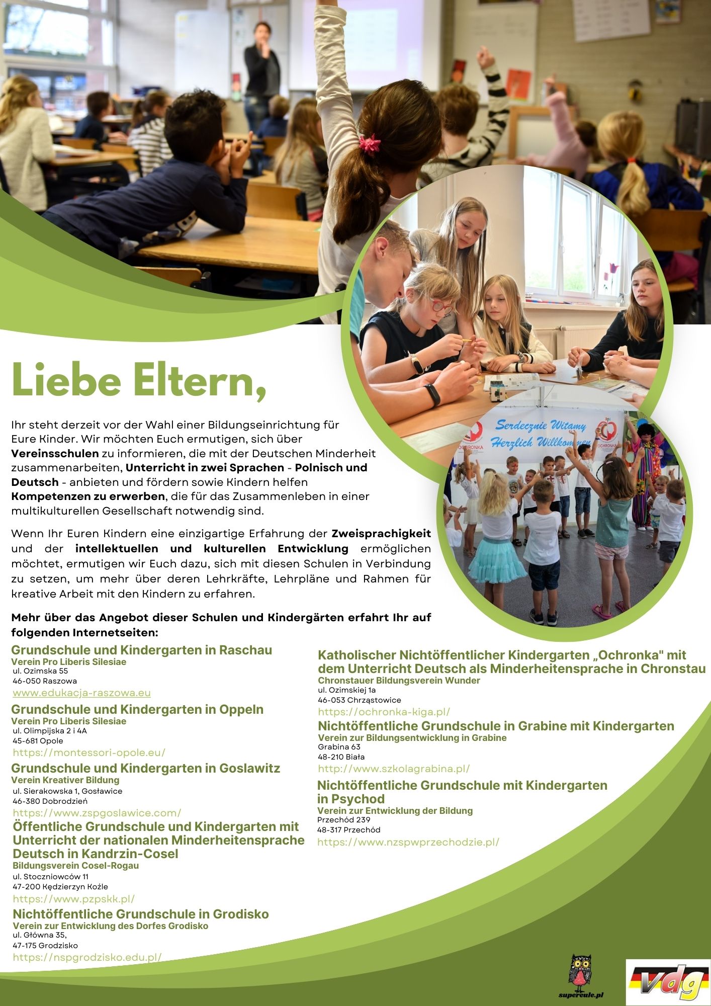 Liebe Eltern Schulen